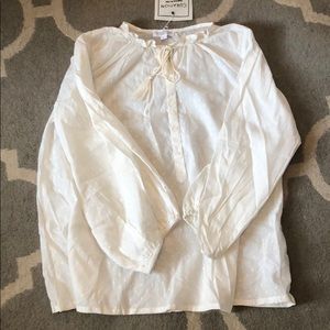 Beach Top Off White Size L NWT